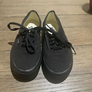 Black Canvas Vans